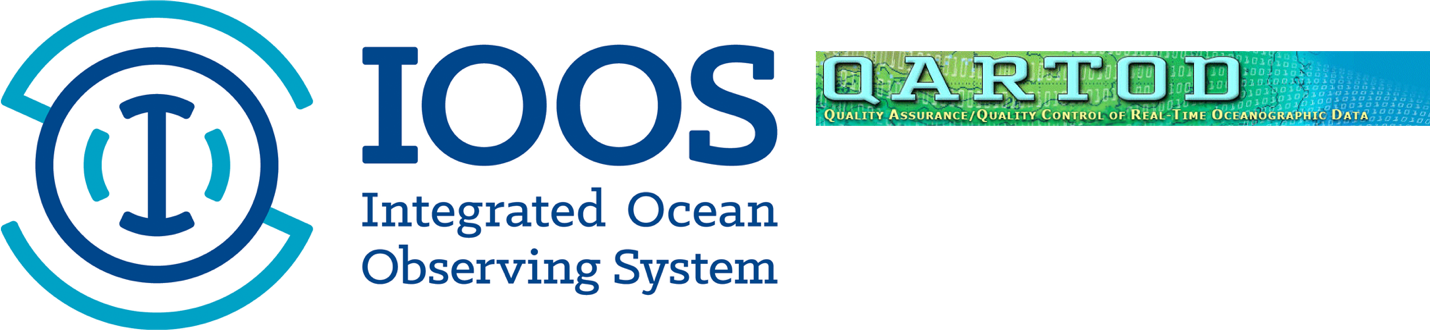 Logos for the Integrated Ocean Observing System and the Quality Assurance/Quality Control of Real-Time Oceanographic Data.