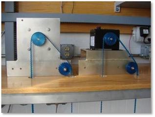 Photo of shaft angle encoders sitting on a shelf.